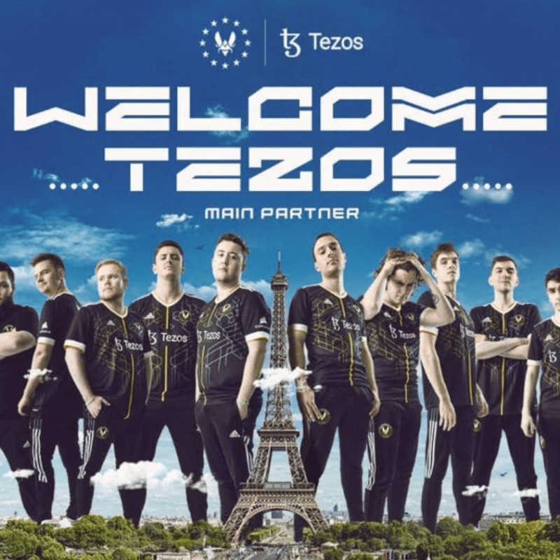 Team Vitality Pose In Front of the Eiffel Tower